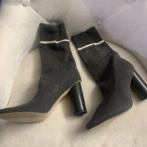 Olive Green Sock Boots